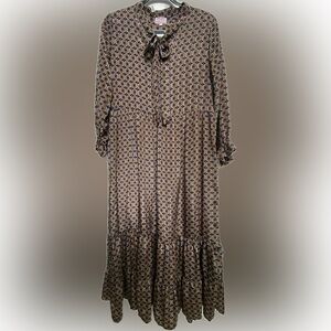 NWT Cienna Janis midi ruffle dress szS